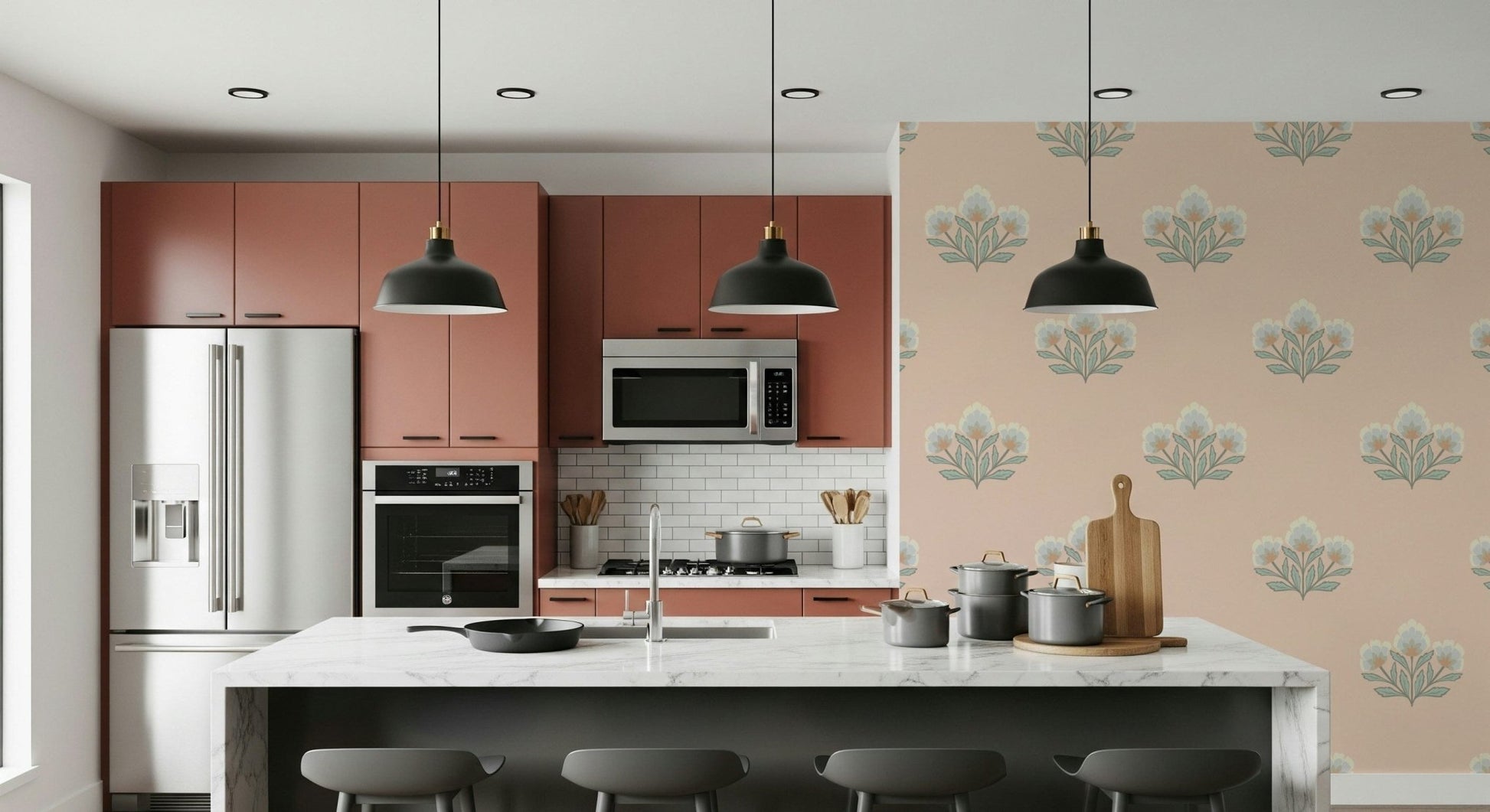 Vintage Bloom Repeat Wallpaper⁠