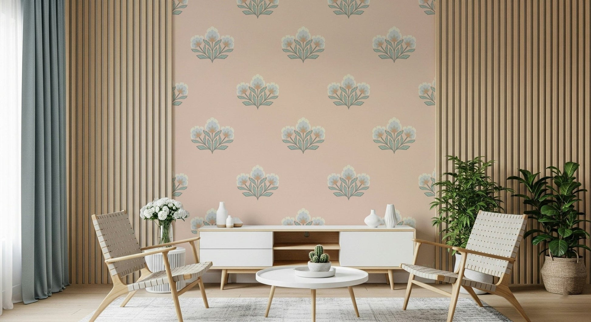 Vintage Bloom Repeat Wallpaper⁠