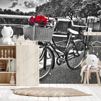 Vintage Bloom Ride Wall Mural for interior decor