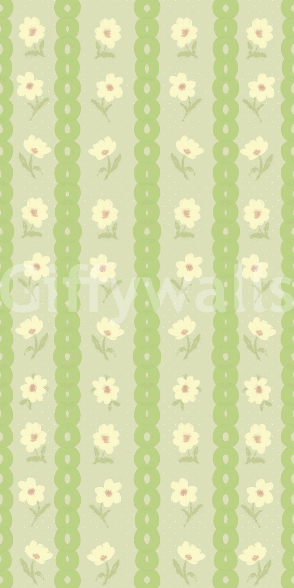 Vintage Bloom Rows Wallpaper⁠