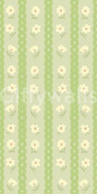 Vintage Bloom Rows Wallpaper⁠