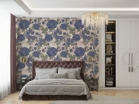 Pattern with a warm color palette.


