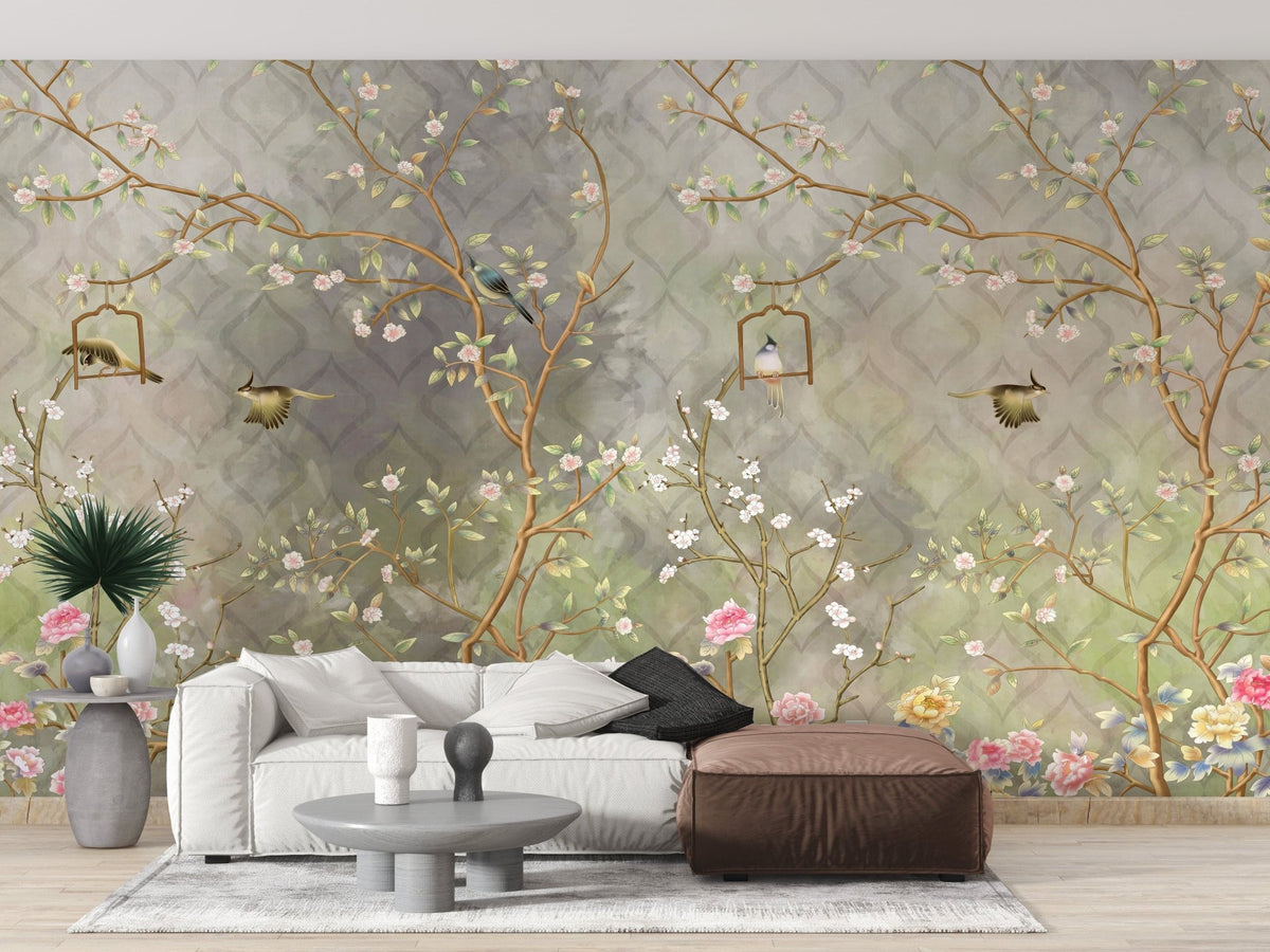 Vintage Blooming Garden Wallpaper Mural
A569