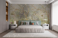 Vintage Blooming Garden Wallpaper Mural - Giffywalls