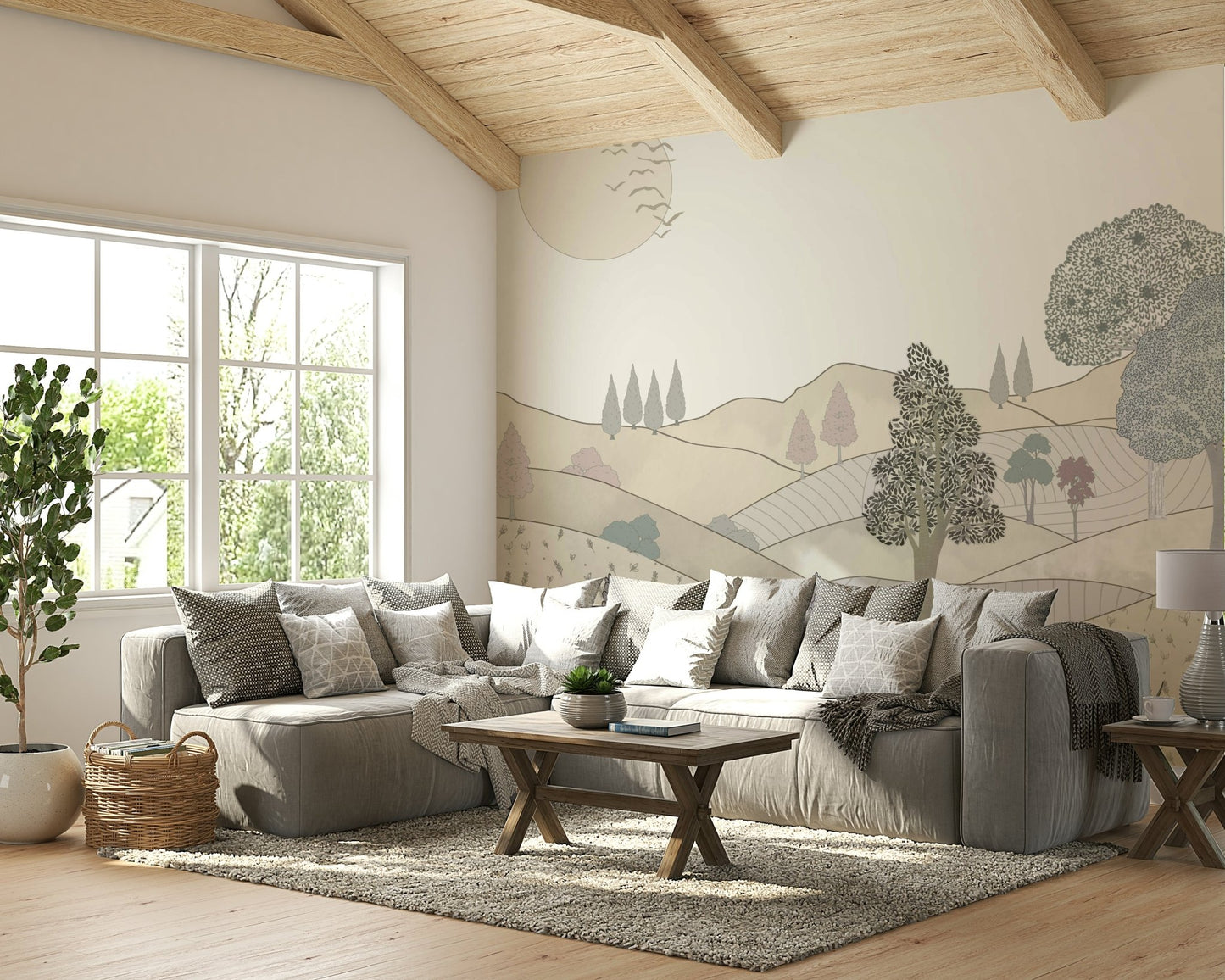 The composition is balanced and uncluttered.

