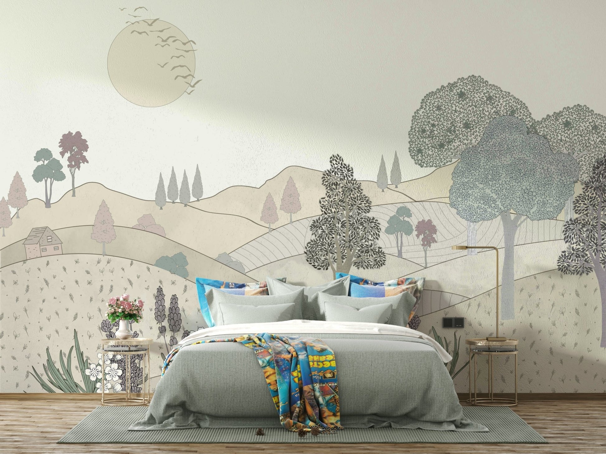 The overall mood is quiet and serene.

