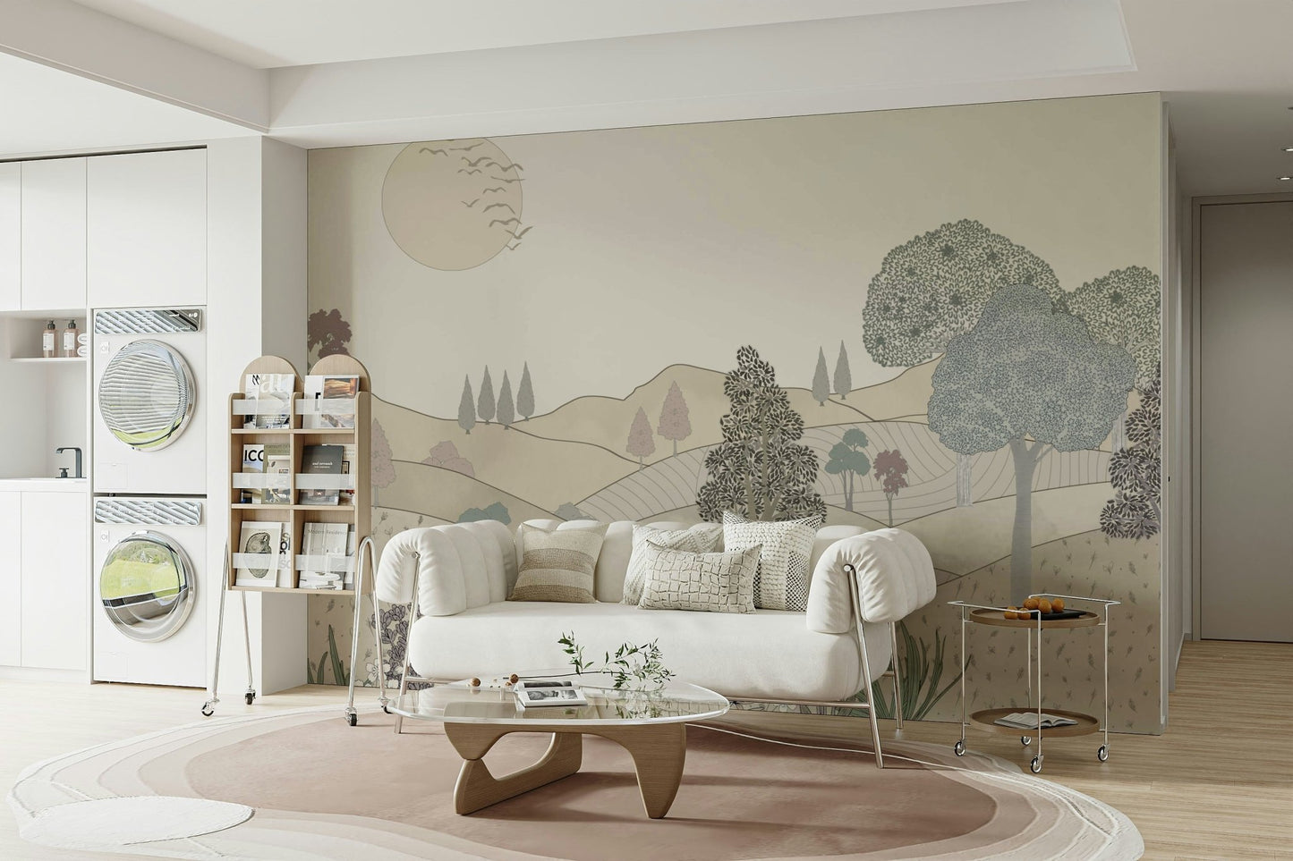 The background is a solid, light color, like cream or off-white.

