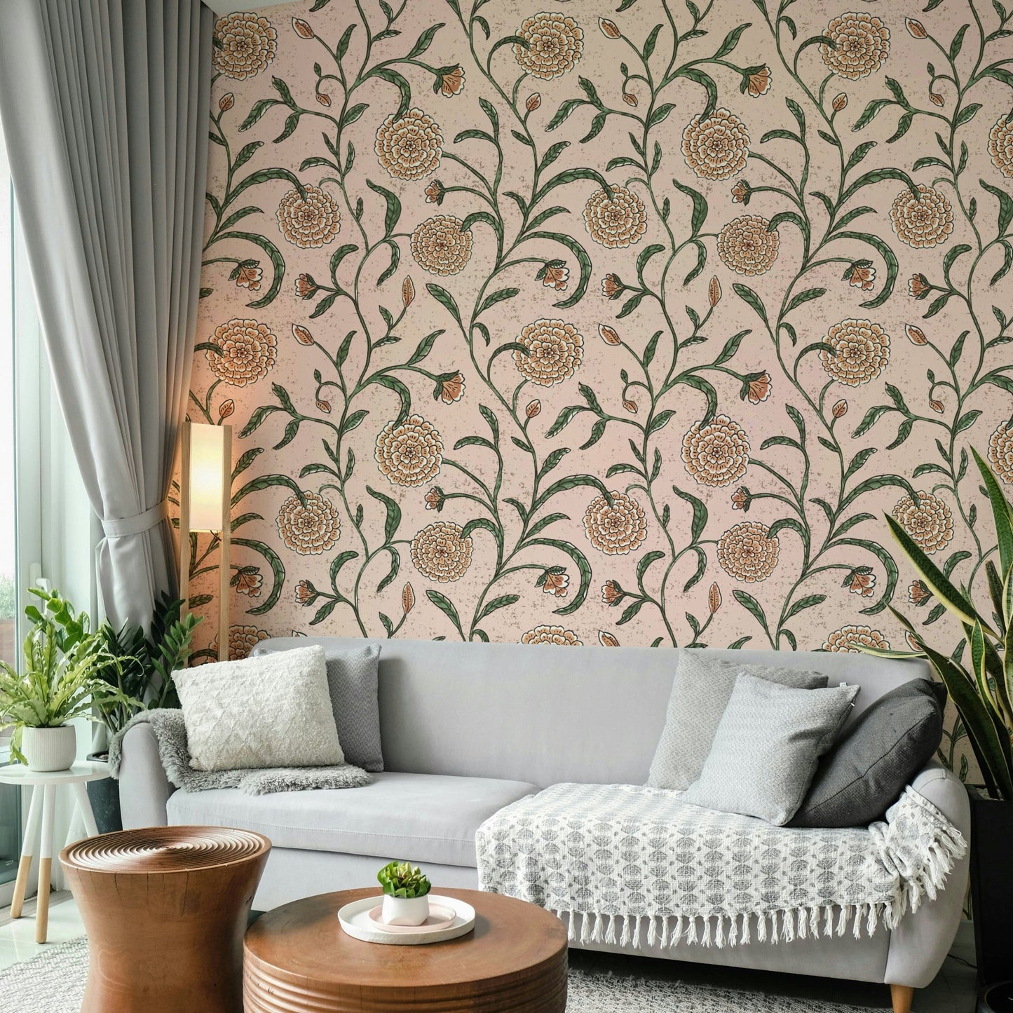 Soft flower trail design
