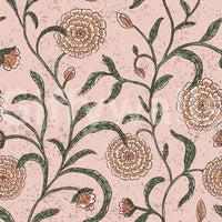 Graceful blossom pattern mural
