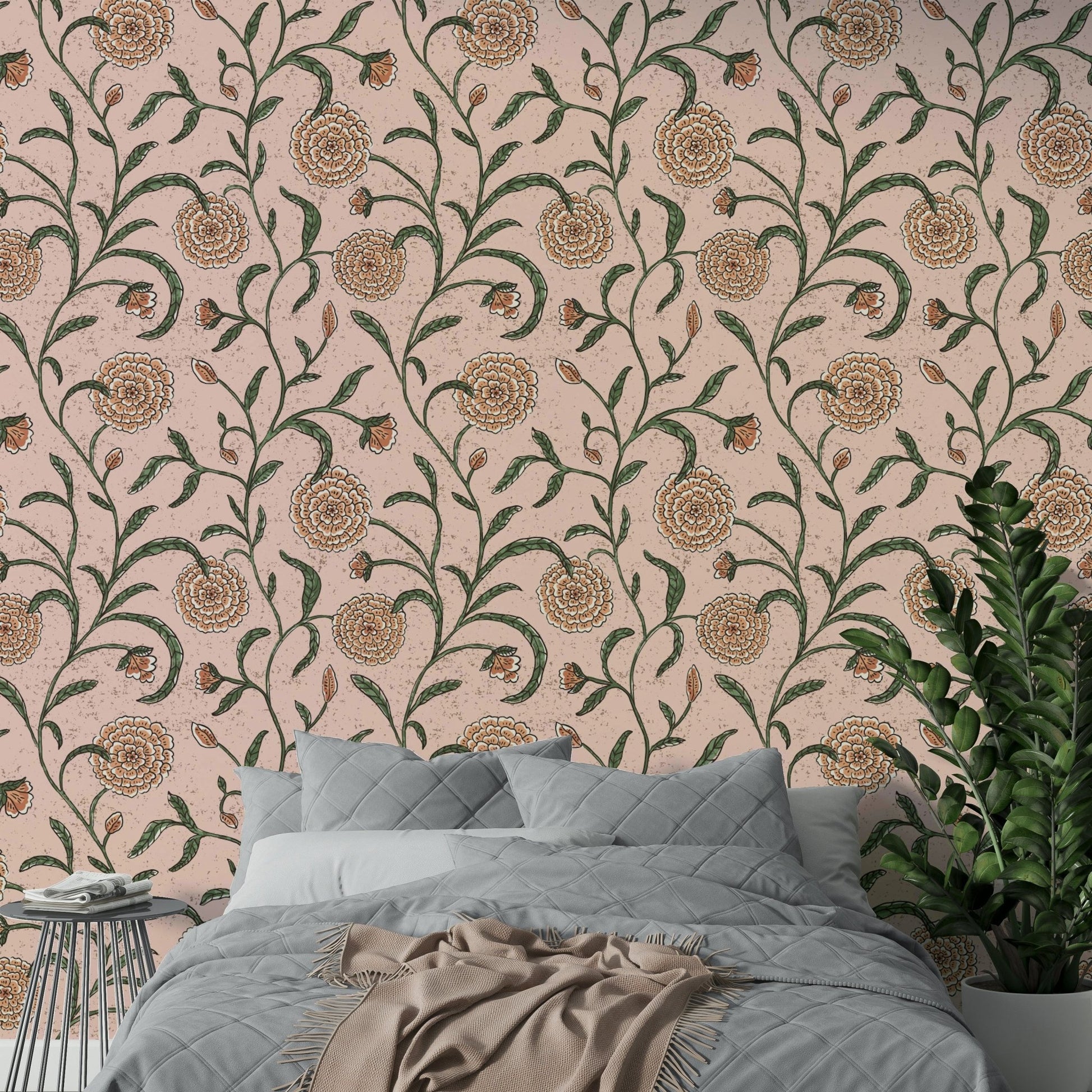Charming vintage floral print
