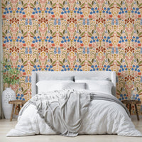 Soft bluebell flower wallpaper design

