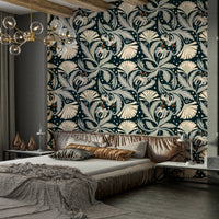 Heritage revival botanical wallpaper

