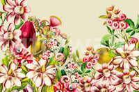 Timeless botanical garden mural for modern interiors.

