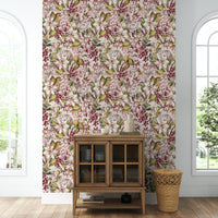 Botanical garden wallpaper in vintage style for classic rooms., GD1360
