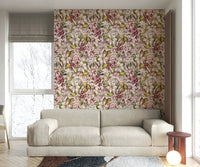 Elegant vintage botanical wallpaper with detailed foliage., GD1360