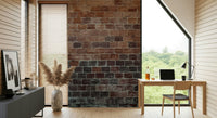 Vintage Brick Texture wallpaper mural transforming a kitchen or bar area beautifully.