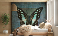 Detailed butterfly wallpaper with delicate wing patterns and glowing aura.