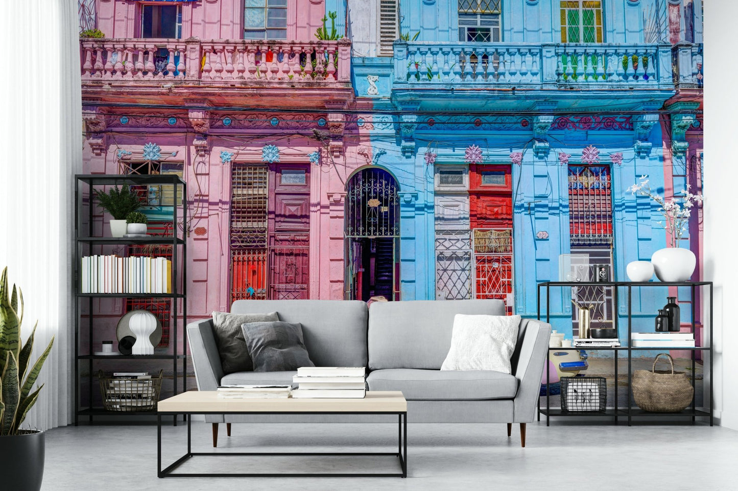 The colors are a mix of bright reds, blues, and yellows.

