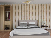 The colors are warm and rich, with an aged, neutral palette.

