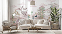Vintage desert landscape wallpaper mural D207
