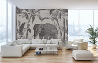 Vintage Elephant Wallpaper C418