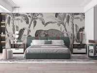 Vintage Elephant Wallpaper Mural 
C418