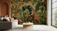 Map details & wildlife make this study stand out with Vintage Explorer's Dream wall mural