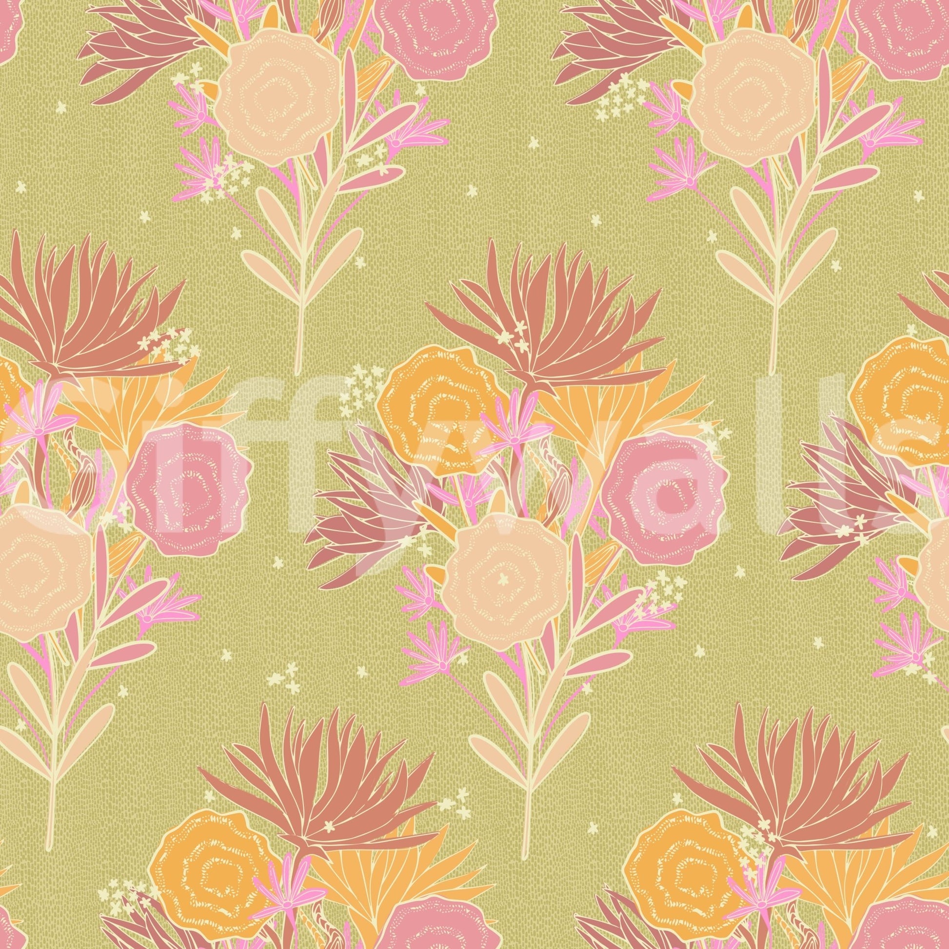 Stylish wallpaper for vintage settings