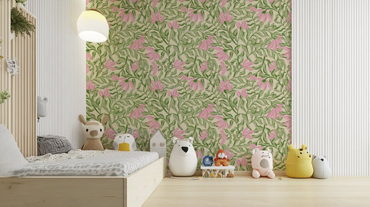 Vintage Flora Haze Wallpaper.

