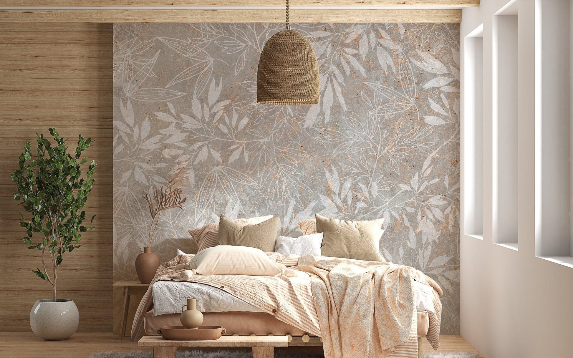 Vintage Floral Artwork Wallpaper Mural - Giffywalls