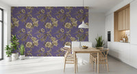 Soft botanical surface in Vintage Floral printed Wallpaper