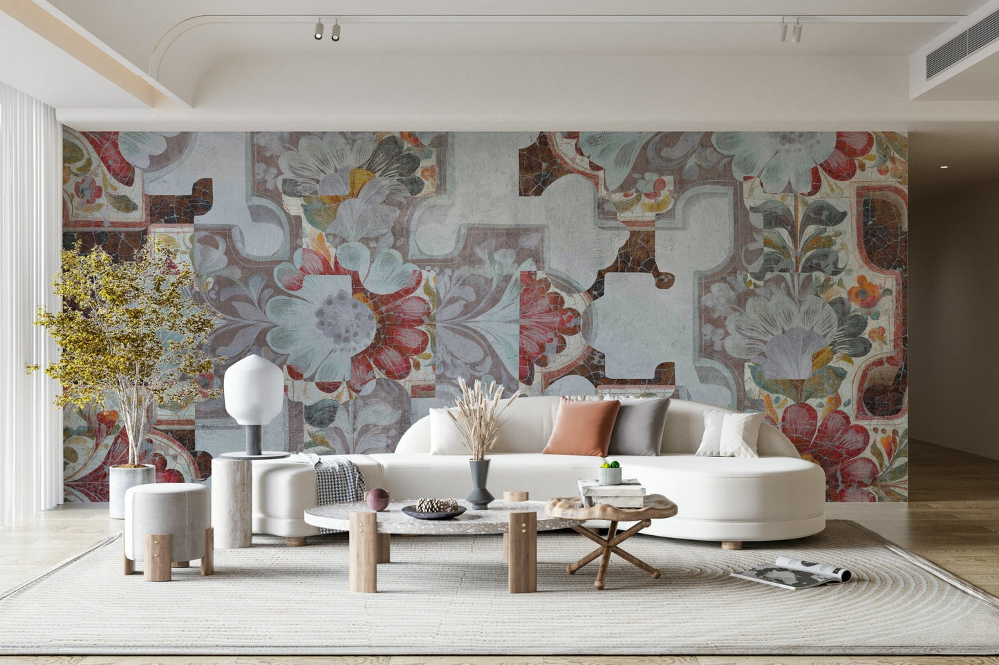 Wall decor evoking timeless beauty.

