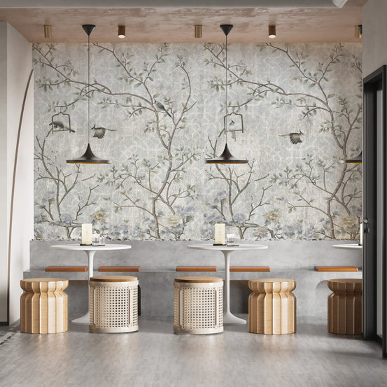 Uniquely Designed Trees Wallpaper Mural, A570