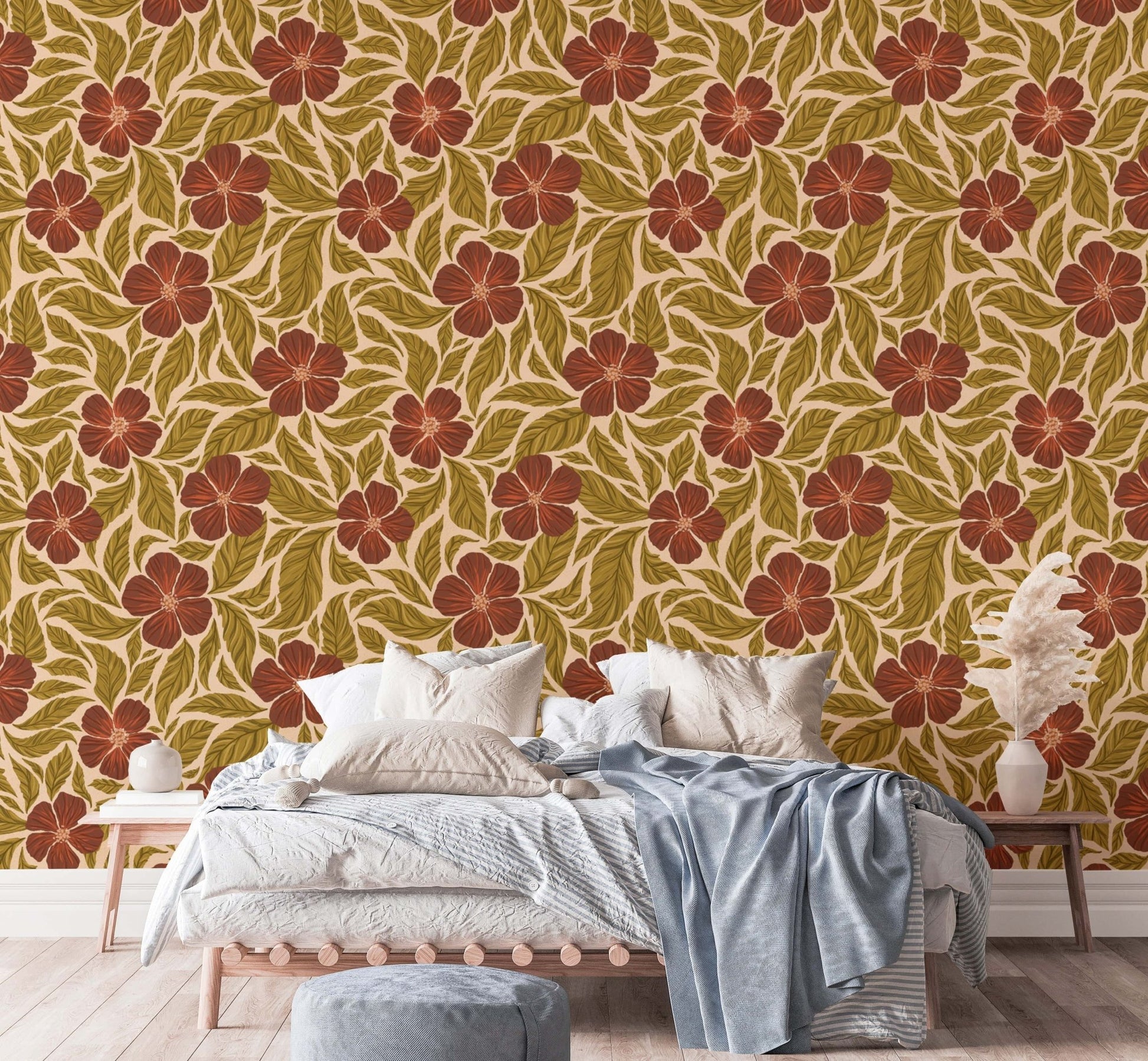 Vintage Flowers Dance Wallpaper - Giffywalls