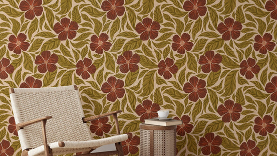 Vintage Flowers Dance Wallpaper - Giffywalls RNM27