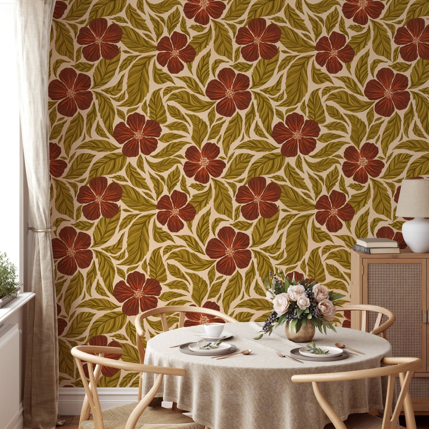 Vintage Flowers Dance Wallpaper - Giffywalls
