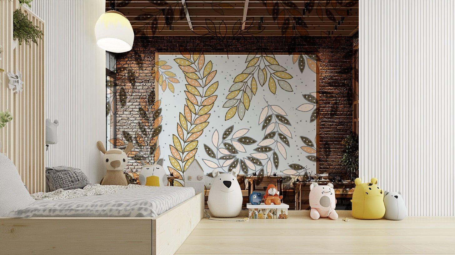 Quiet natural wallpaper pattern for interiors

