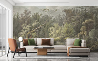 Vintage Forest Waterfall Mural - Giffywalls