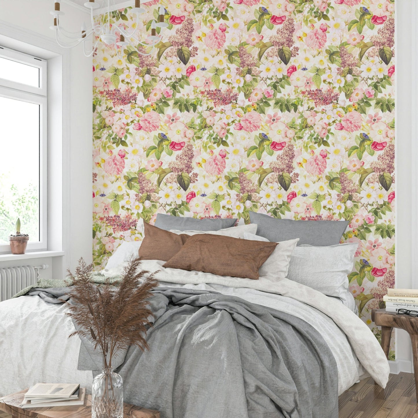 Wallpaper showcasing vintage garden paradise scene, GD1351
