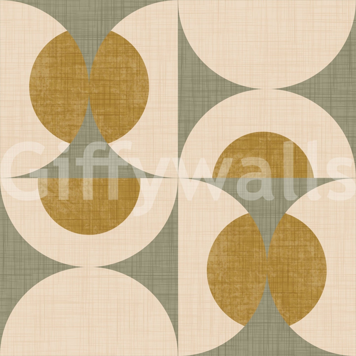 Vintage Geometric Chic Wallpaper zany geometric abstract art for a wall.