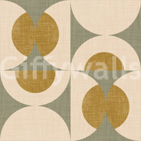 Vintage Geometric Chic Wallpaper zany geometric abstract art for a wall.