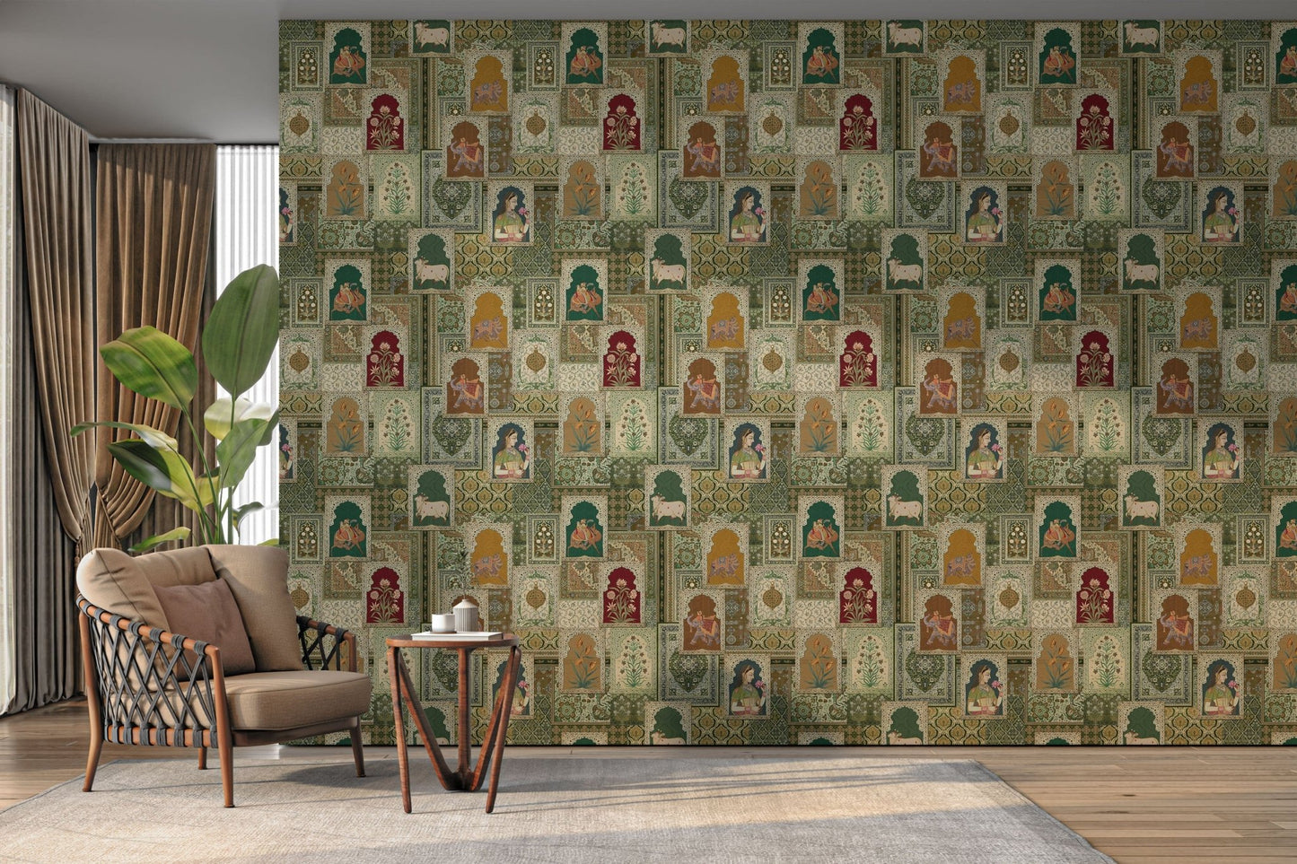 Heritage style maharani wall covering

