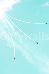 A high-quality WWII era wall mural for walls.

