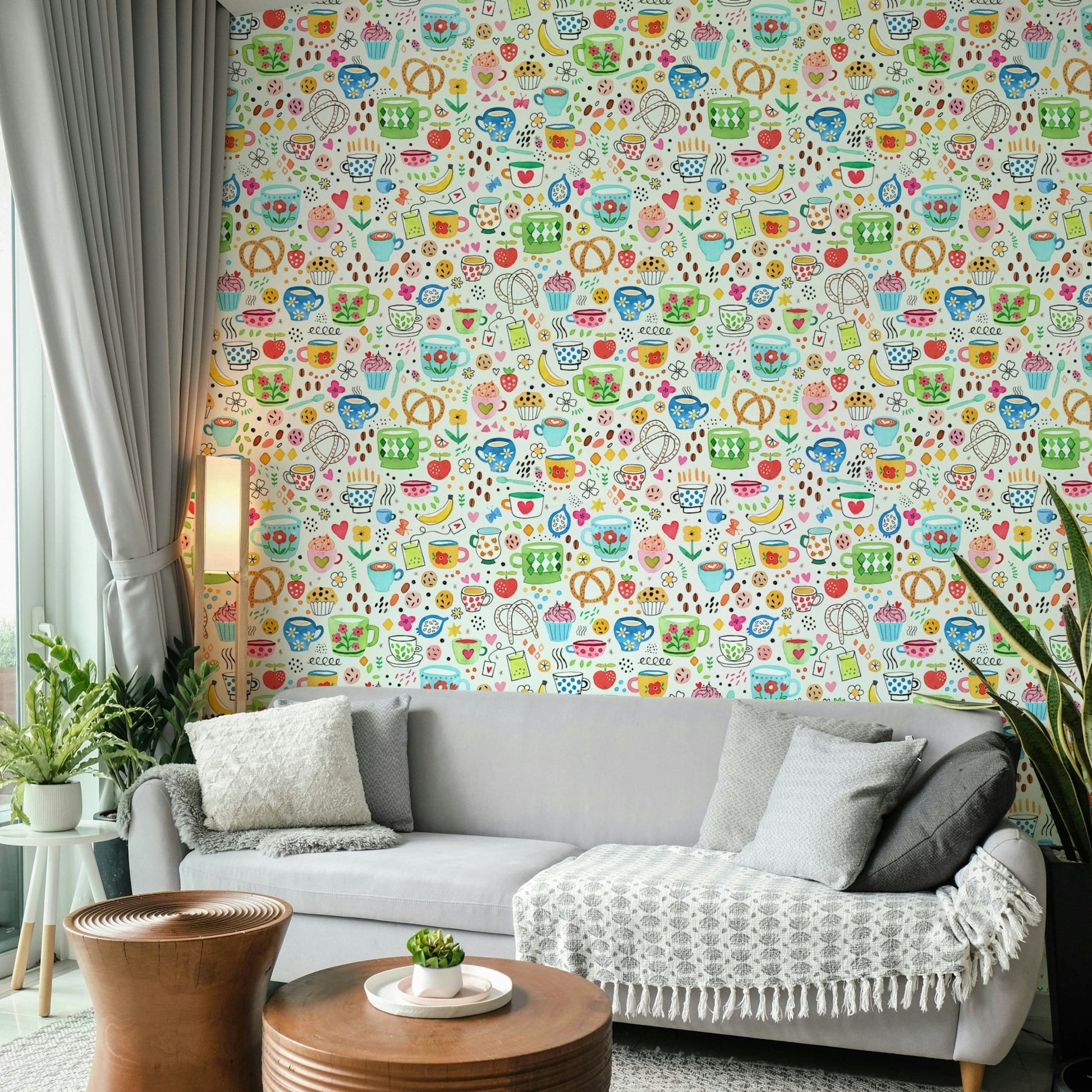 Classic food and kitchen motif in nostalgic style, GD1537