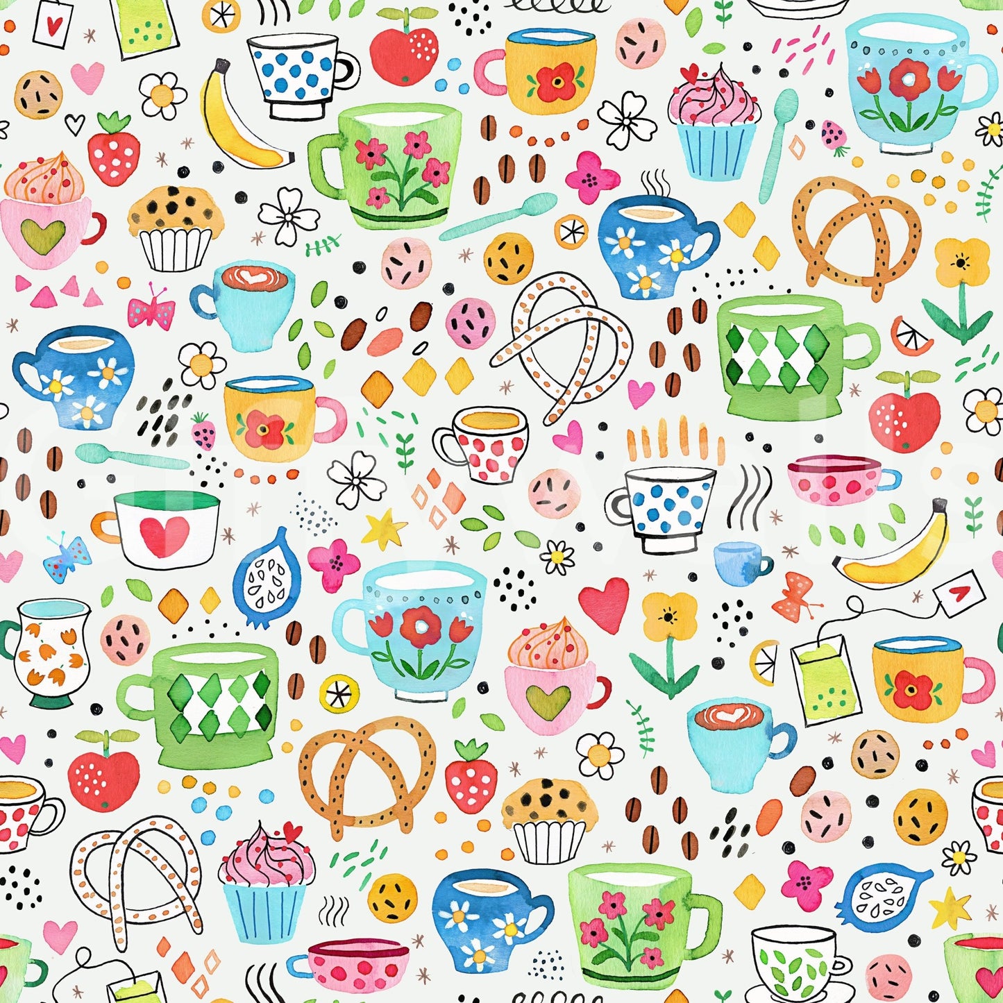 Vintage-inspired wallpaper for restaurants and kitchens, GD1537