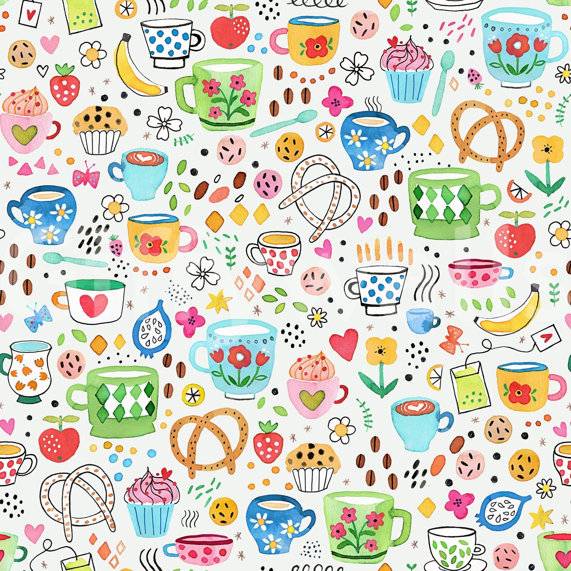 Vintage-inspired wallpaper for restaurants and kitchens, GD1537