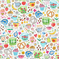 Vintage-inspired wallpaper for restaurants and kitchens, GD1537