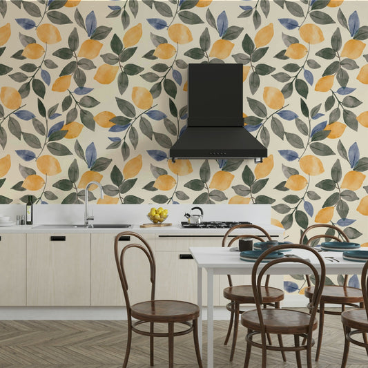 Vintage Lemons wall mural

