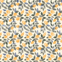 Fruit mural wallpaper in light tones

