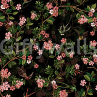 vintage style nature mural

